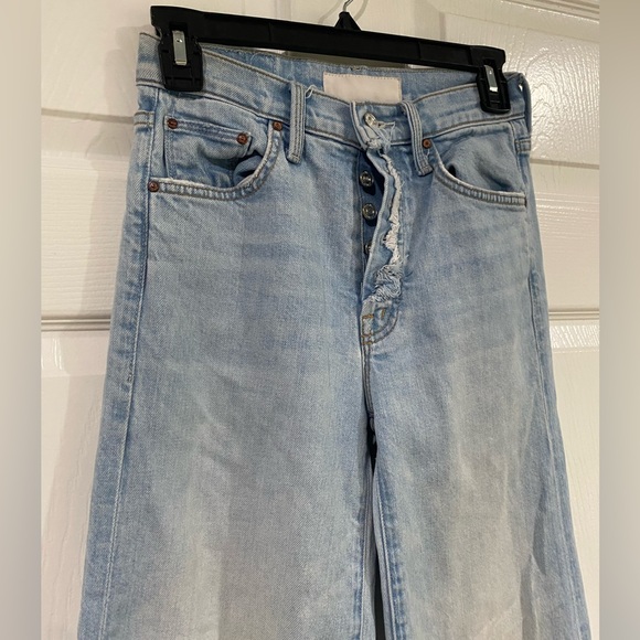 MOTHER The Fly Cut Tomcat Roller Jeans In Reap What You Sow Wash Size 24 Grunge - Picture 3 of 16
